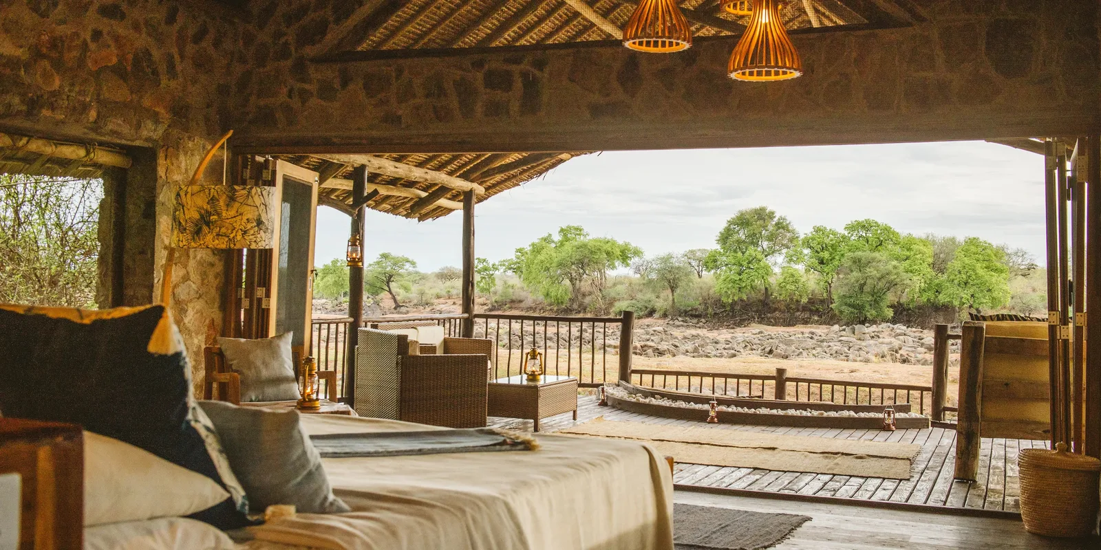 Ruaha River Lodge view 2